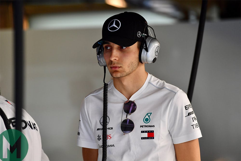 Esteban Ocon in the Renault F1 garage in 2016