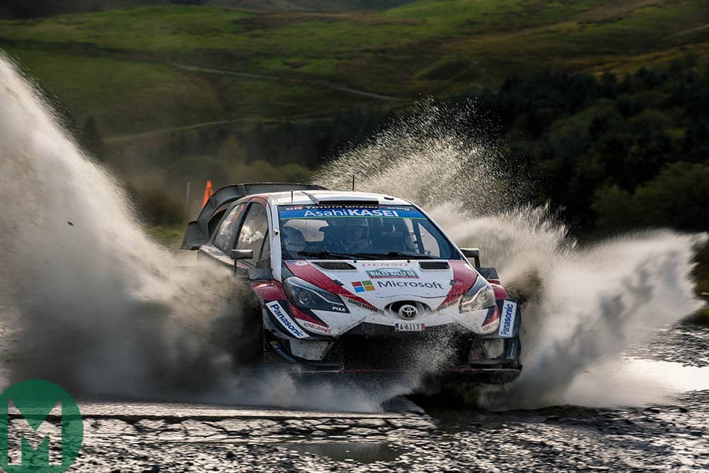 Jari-Matti Latvala at the 2018 Rally Great Britain