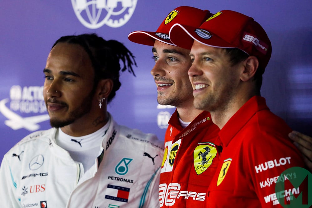 Lewis Hamilton, Charles Leclerc and Sebastian Vettel: the top three qualifiers at the 2019 Singapore Grand Prix