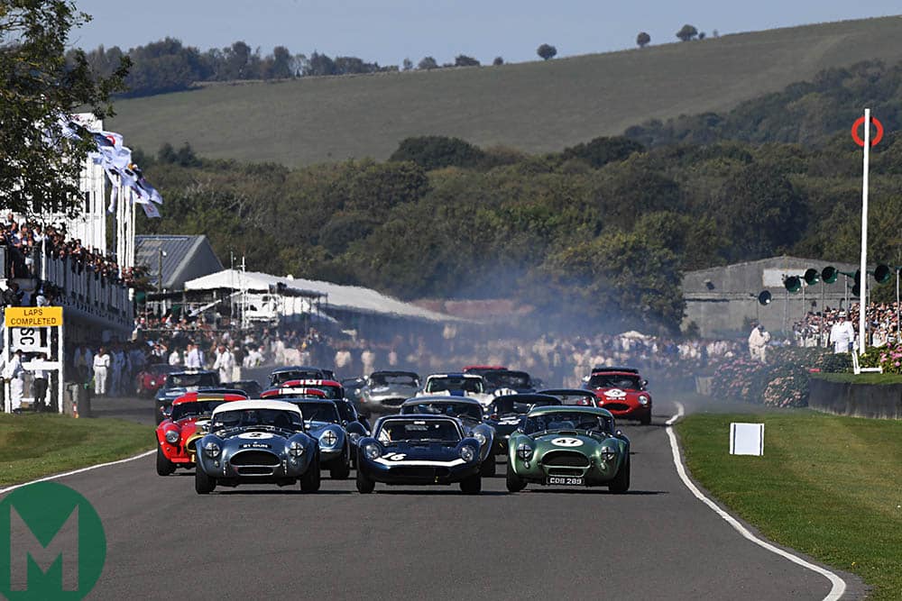 2019 RAC TT start at the 2019 Goodwood Revival