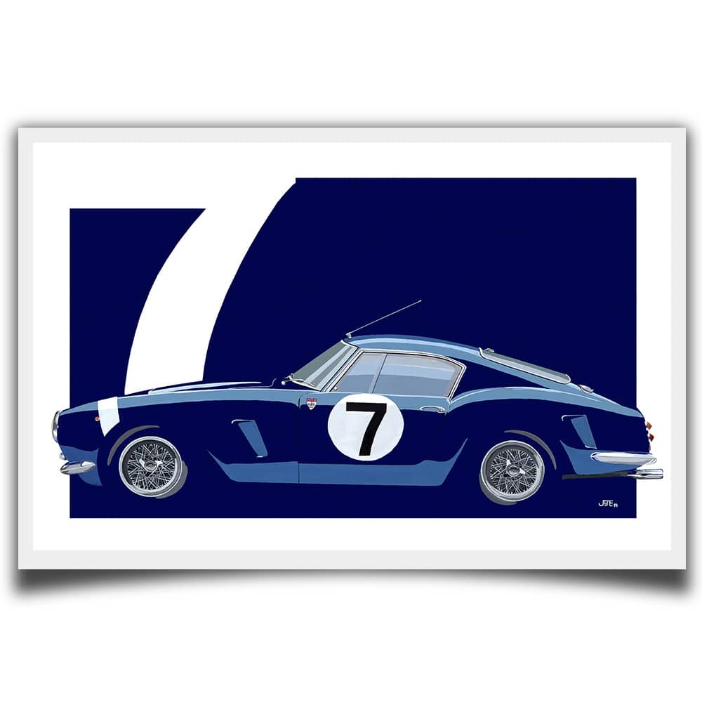 2119GT | Stirling Moss – Ferrari 2119GT – 1960 | Jean-Yves Tabourot | Limited Edition print