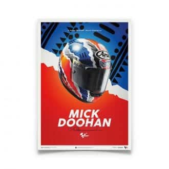 Product image for Mick Doohan - Helmet - 1999 | Automobilist | poster