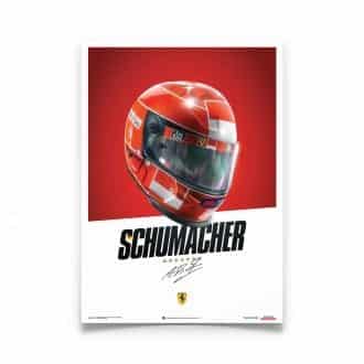 Product image for Michael Schumacher - Ferrari Helmet - 2000 | Automobilist | poster