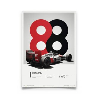 Product image for Ayrton Senna – McLaren MP4/4 – 1988 San Marino GP | Automobilist | poster