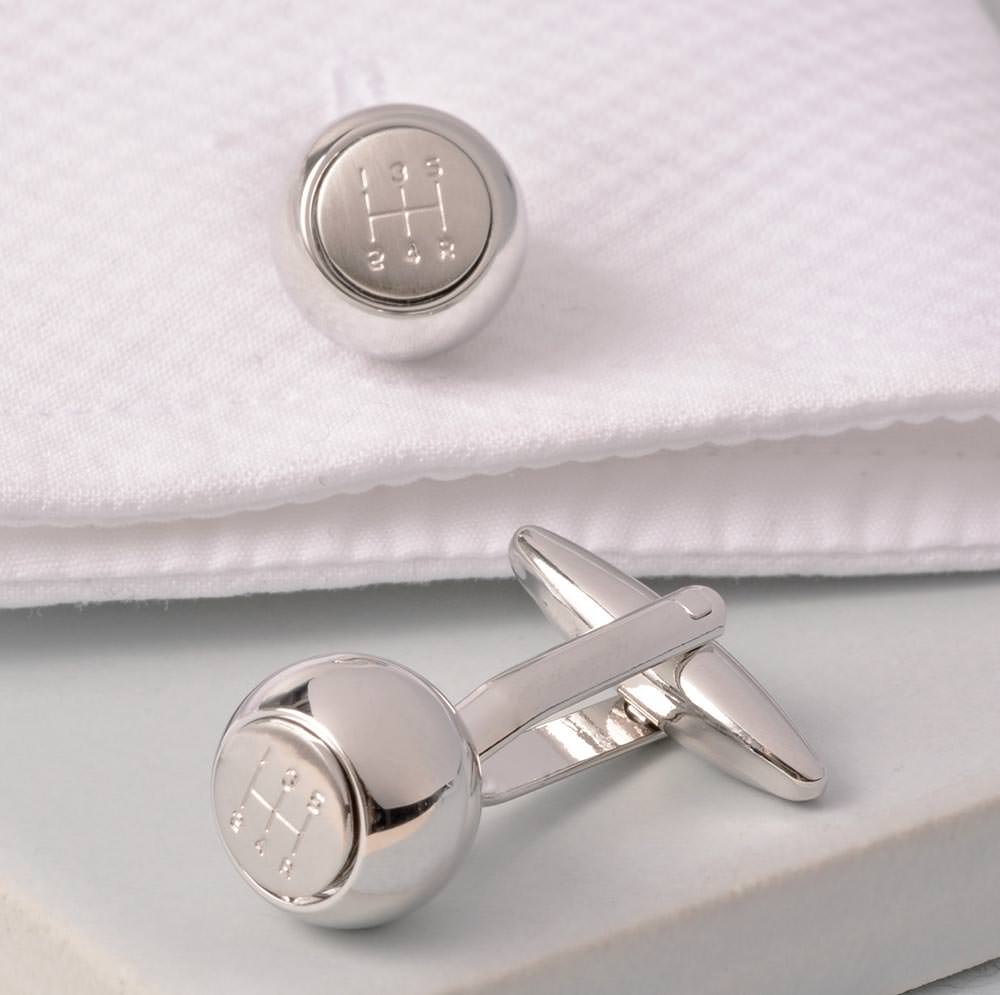 Gearknob | Rhodium | Cufflinks