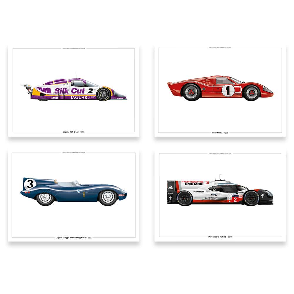The Le Mans Winners | Limited Edition print collection | signed by 8 Le Mans Winners