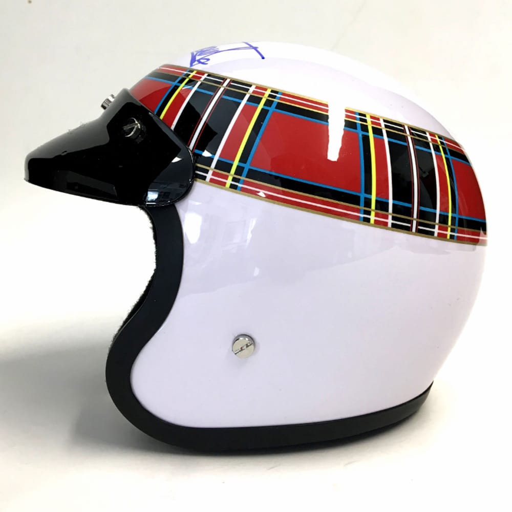 Jackie Stewart - Tyrrell - 1969 | replica helmet | signed Jackie Stewart | 1/2 scale