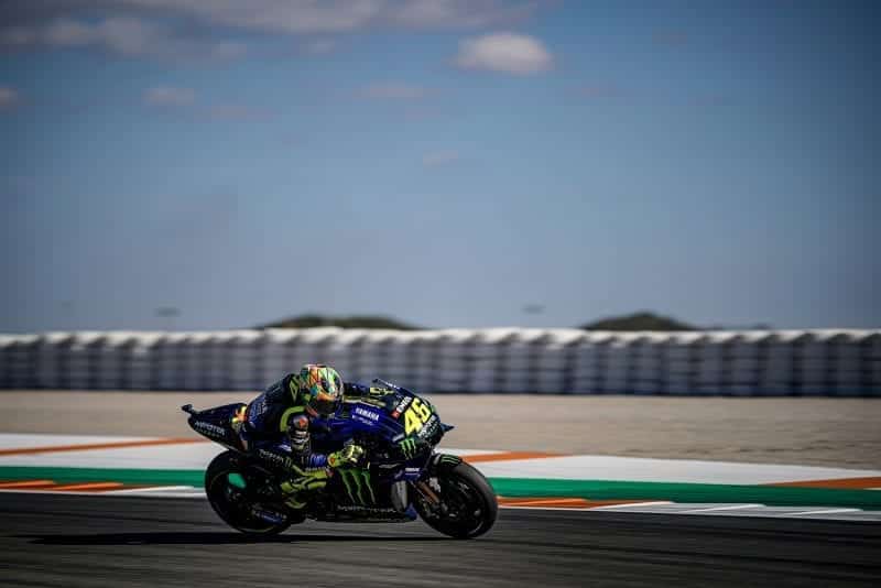 Rossi testing in Valencia