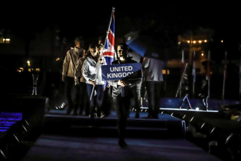 UK team parades at the 2019 Motorsport Games