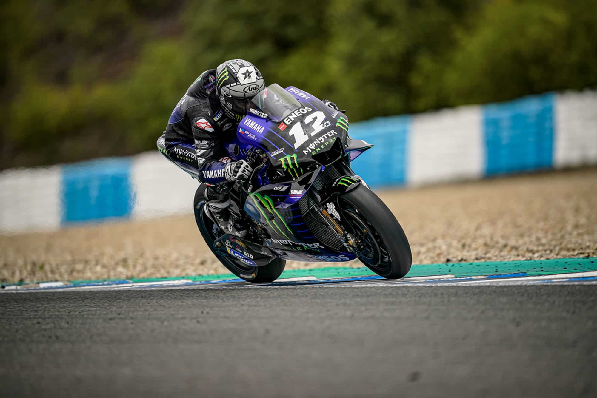 Maverick Viñales at Jerez testing in 2019