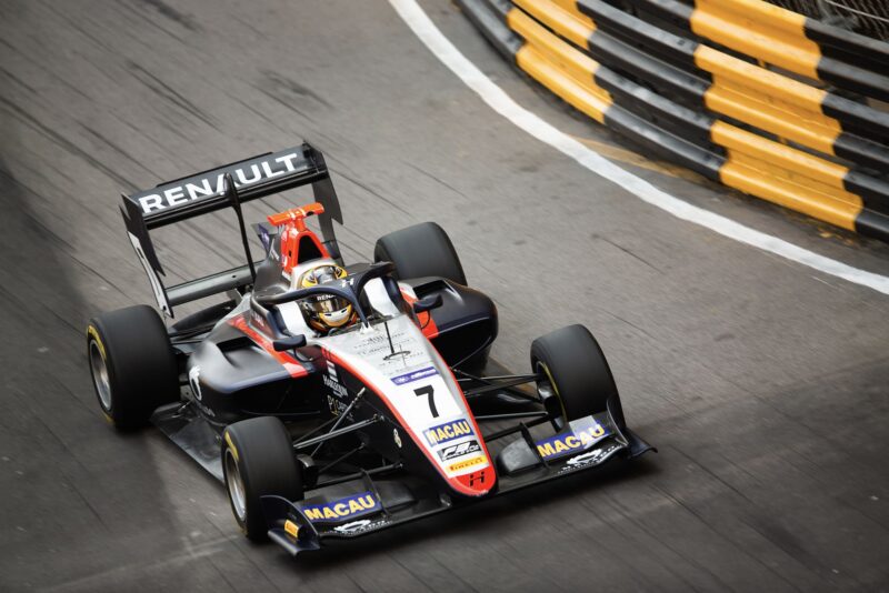 Max Fewtrell, Hitech, in the 2019 Macau Grand prix