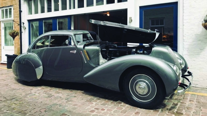 Bentley Embiricos Coupe open bonnet