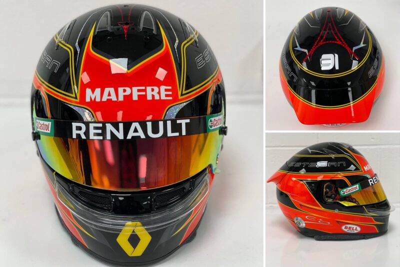 Esteban Ocon helmet