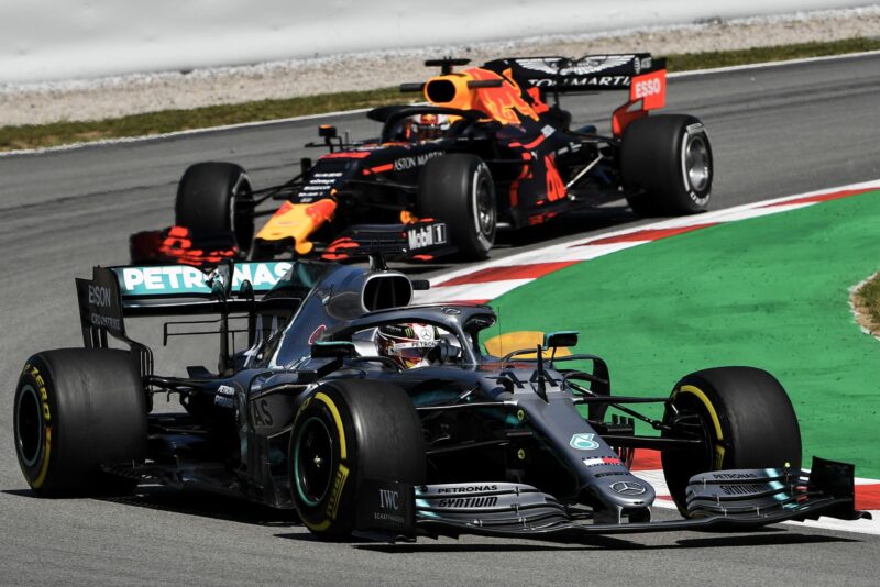 Lewis Hamilton and Max Verstappen