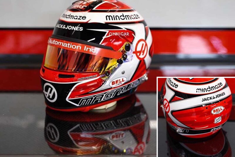 Kevin Magnussen helmet