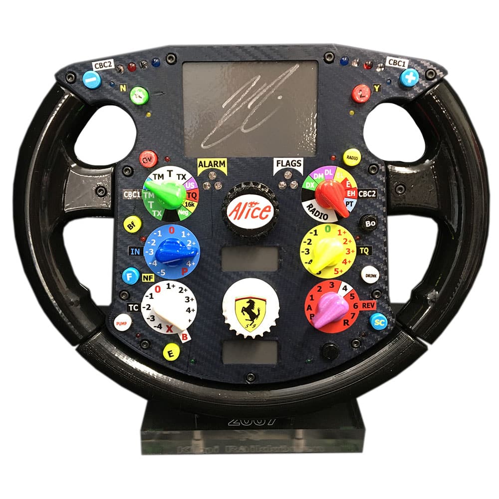 Kimi Räikkönen - Ferrari - 2007 | replica steering wheel | signed Kimi Räikkönen | full-size