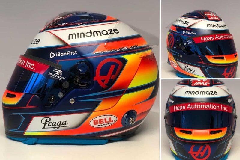 Romain Grosjean helmet