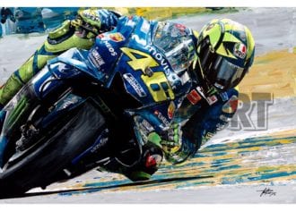 Product image for Valentino Rossi - Yamaha – 2018 | David Johnson | Limited Edition print