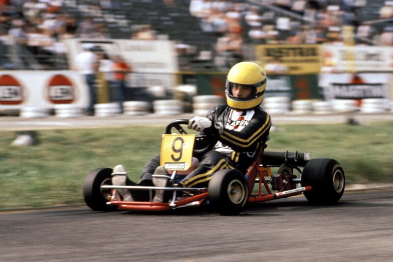 1. Ayrton Senna karting in the 1981 World Championship