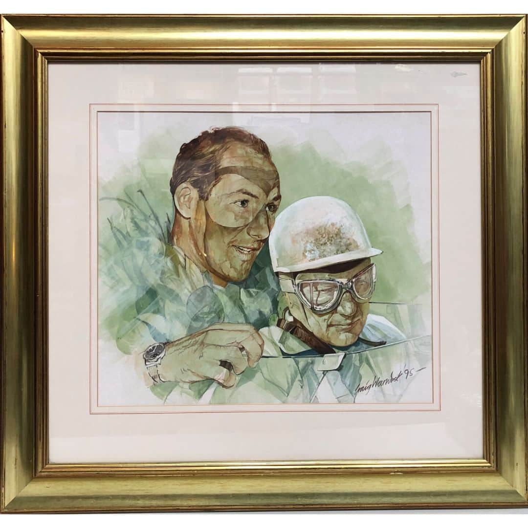Stirling Moss | original water colour| artwork | signed Craig Warwick