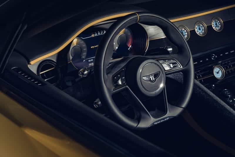 Bentley Bacalar steering wheel