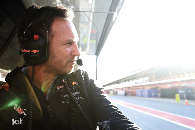 Christian Horner pit wall