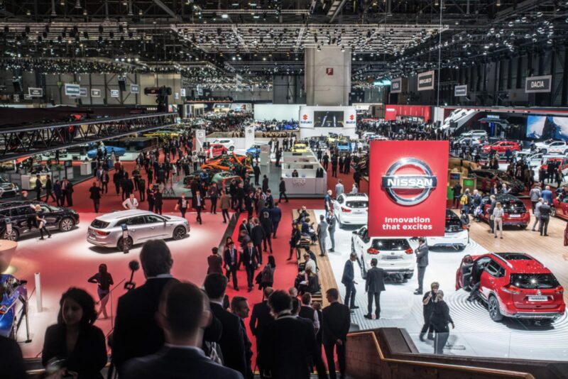 Crowds at the 2019 Geneva Motor Show