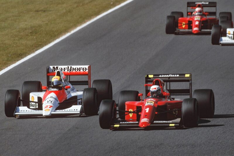 Ayrton Senna and Alain Prost