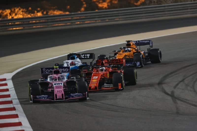 Drivers fighting during the 2019 Bahrain Grand Prix