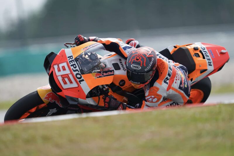 Marc Márquez on the Honda bike