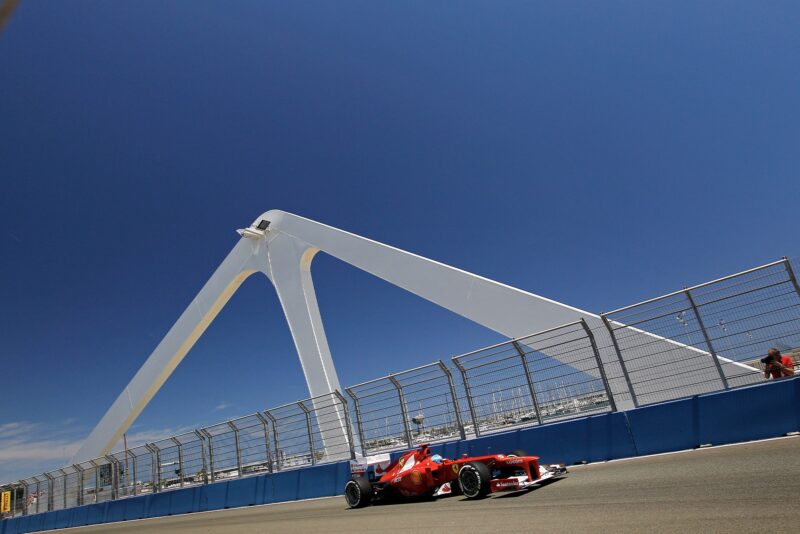 FErnando Alonso in Valencia for the 2012 European Grand Prix