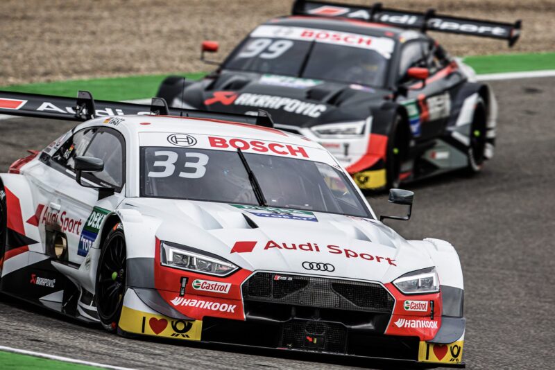 Rene Rast in his Audi RS5 DTM at the 2019 DTM Hockenheim round