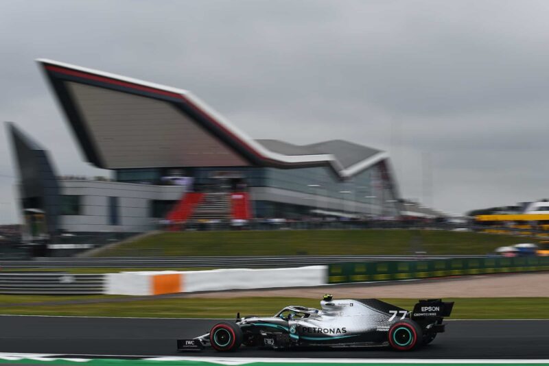 Valterri Bottas at Silverstone in 2019