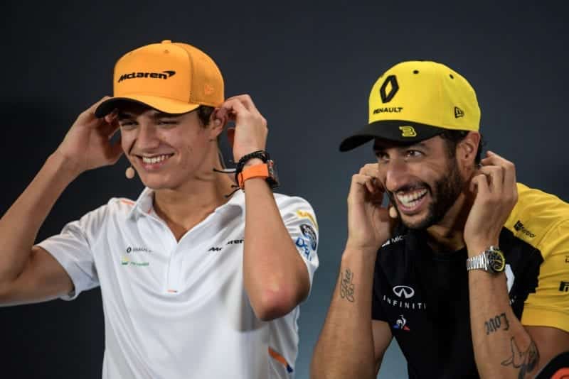 Daniel Ricciardo and Lando Norris in 2019