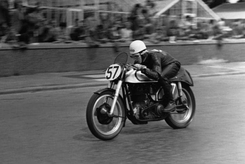 Geoff Duke in the 1950 TT