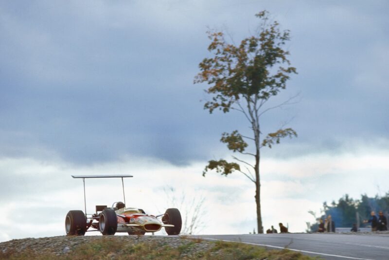 Mario Andretti at the 1968 US Grand Prix at Watkins Glen