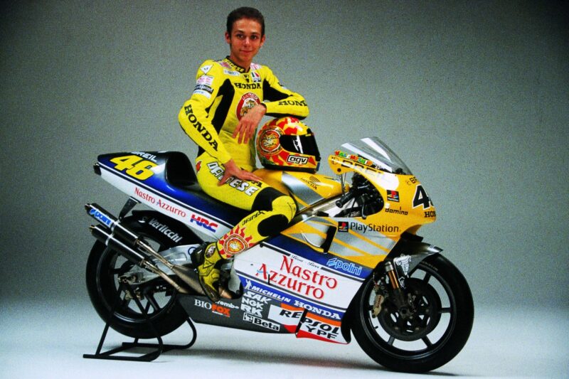 Valentino Rossi at Honda in 2001