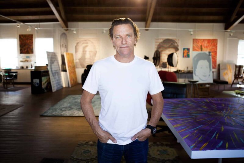 Stefan Johansson in his studio