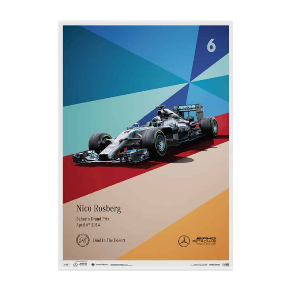 Nico Rosberg - Mercedes - 2014 | Automobilist | Limited Edition poster