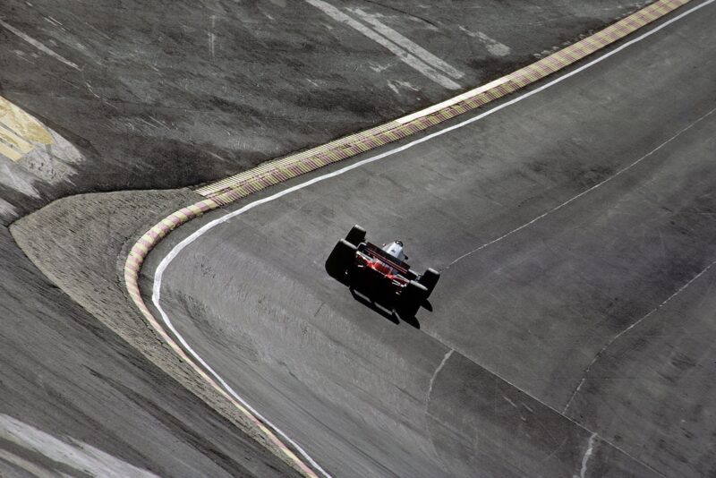 Alain Prost at Brands Hatch