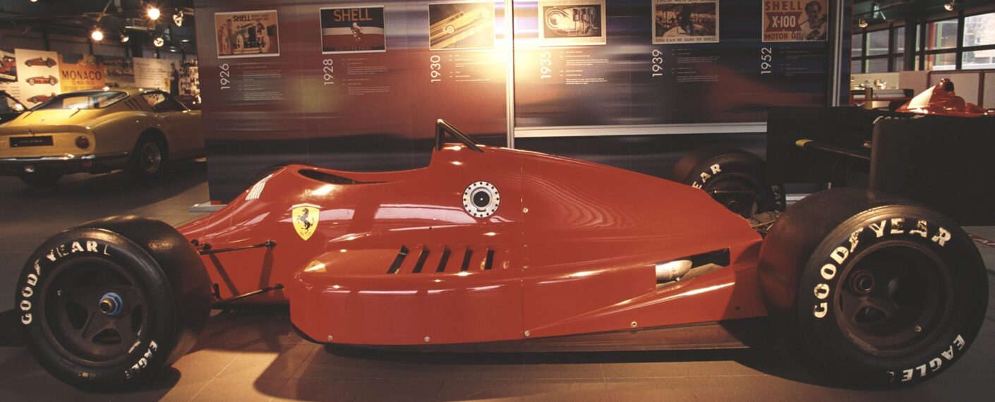 Ferrari 637 prototype IndyCar in Maranello museum