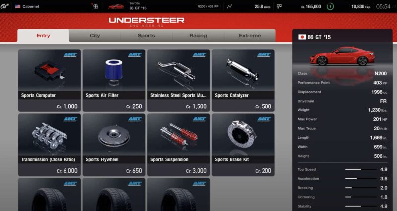 Gran Turismo 7 preview shop