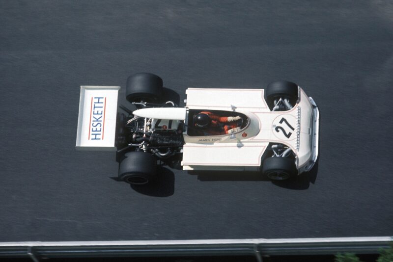 James Hunt at the 1973 Monaco Grand Prix