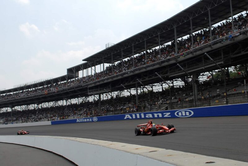 Kimi Raikkonen at Indianapolis in 2007