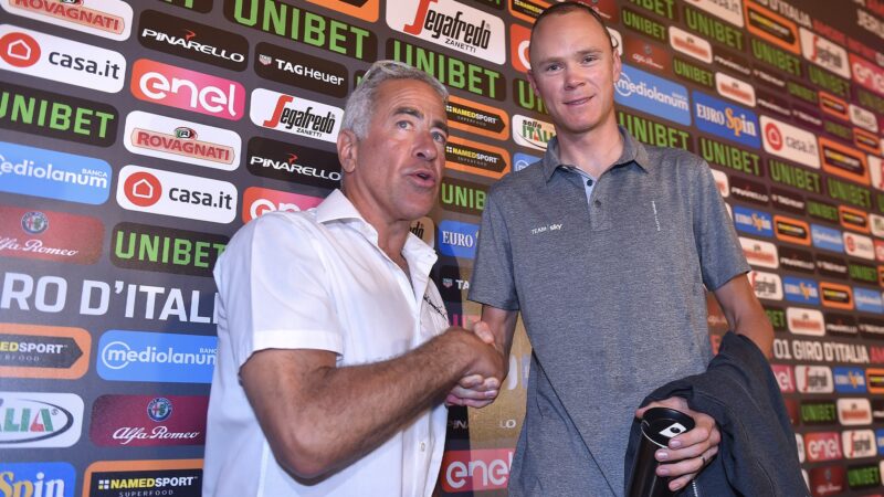 Sylvan Adams with Chris Froome