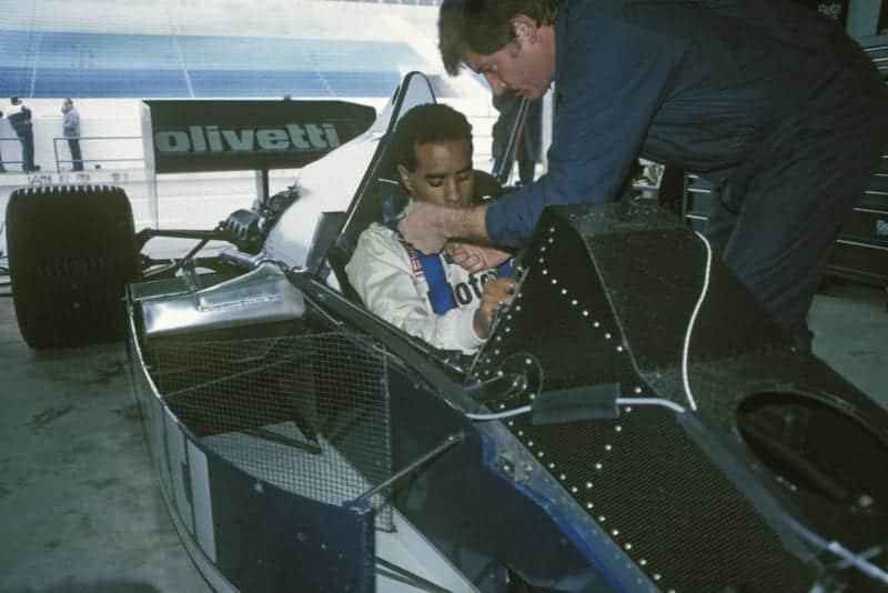 Willy T Ribbs testing for Brabham F1 at Estoril in 1986