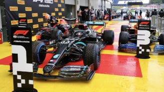 2020 Styrian Grand Prix qualifying: Hamilton leaves the rest in a cloud of spray