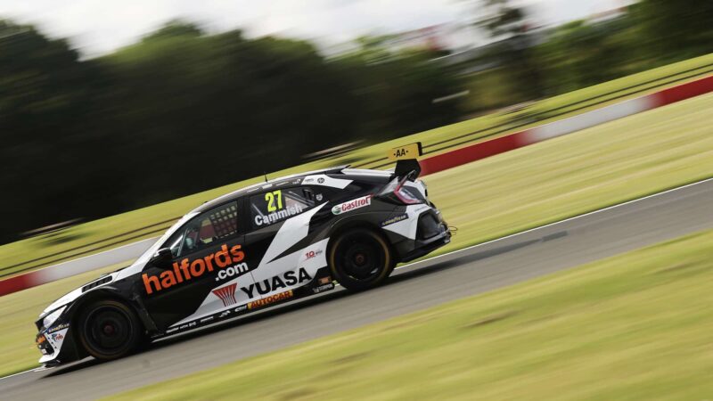 Dan Cammish during the opening 2020 BTCC rounds at Donington Park