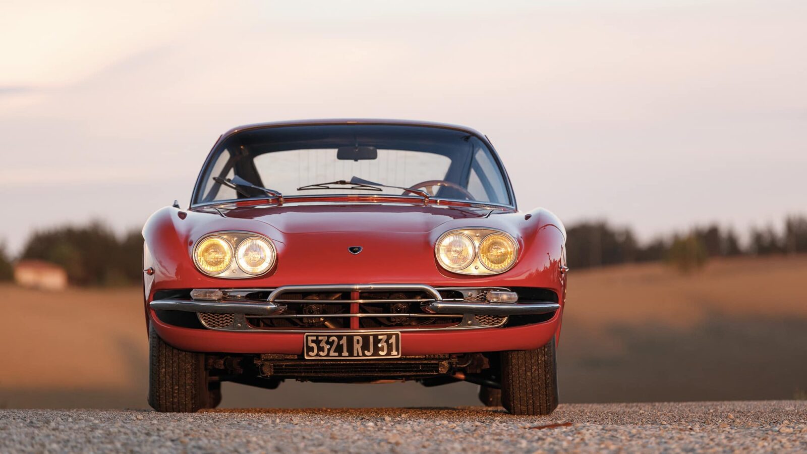 Front view of a 1967 Lamborghini 400 GT