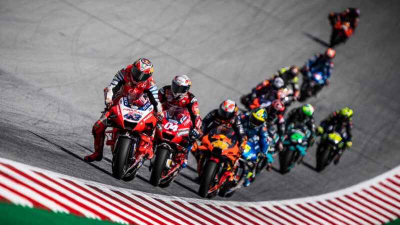 Jack Miller leading, MotoGP Aut GP 2020